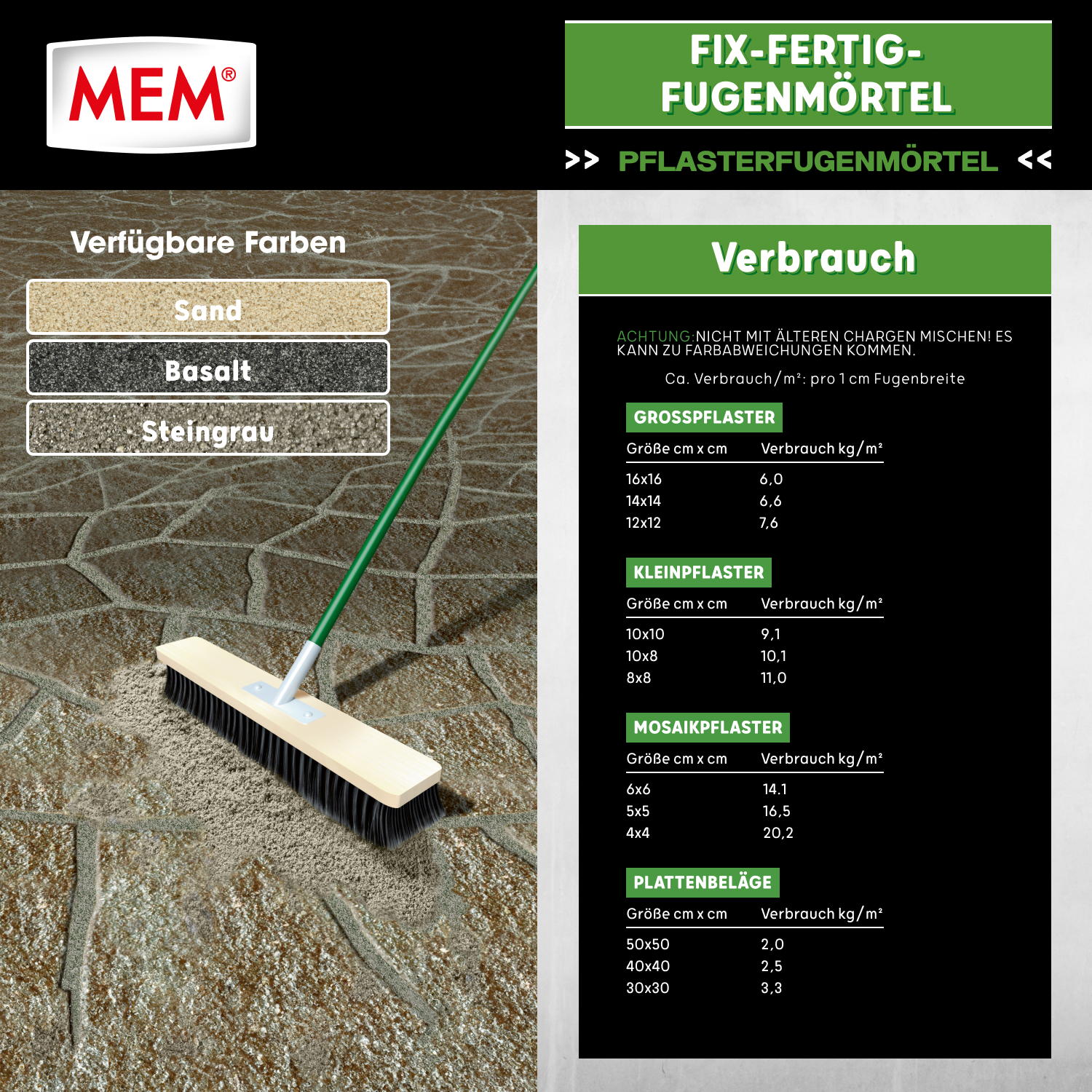 mem fix und fertig fugenmörtel